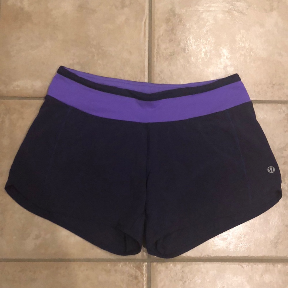 lululemon Run Times Short 4” inseam size 4 Purple